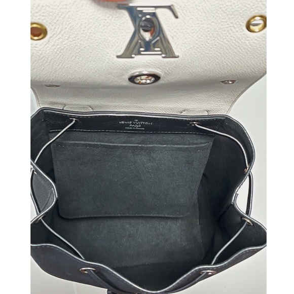 Louis Vuitton Black/White Calfskin Lockme Backpack - Picture 7 of 11